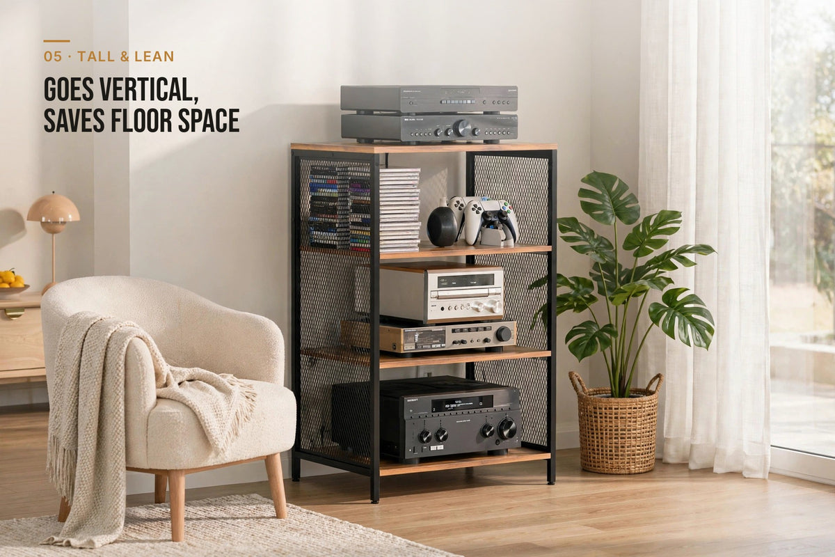 kyenook Record Player Stand - tall and lean