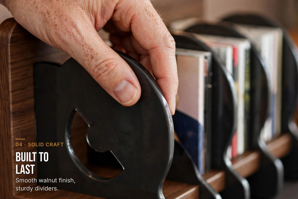kyenook Desktop CD & Vinyl Display Rack - solid craft