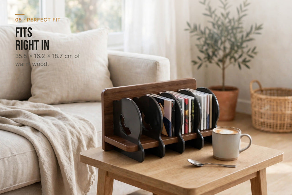 kyenook Desktop CD & Vinyl Display Rack - perfect fit