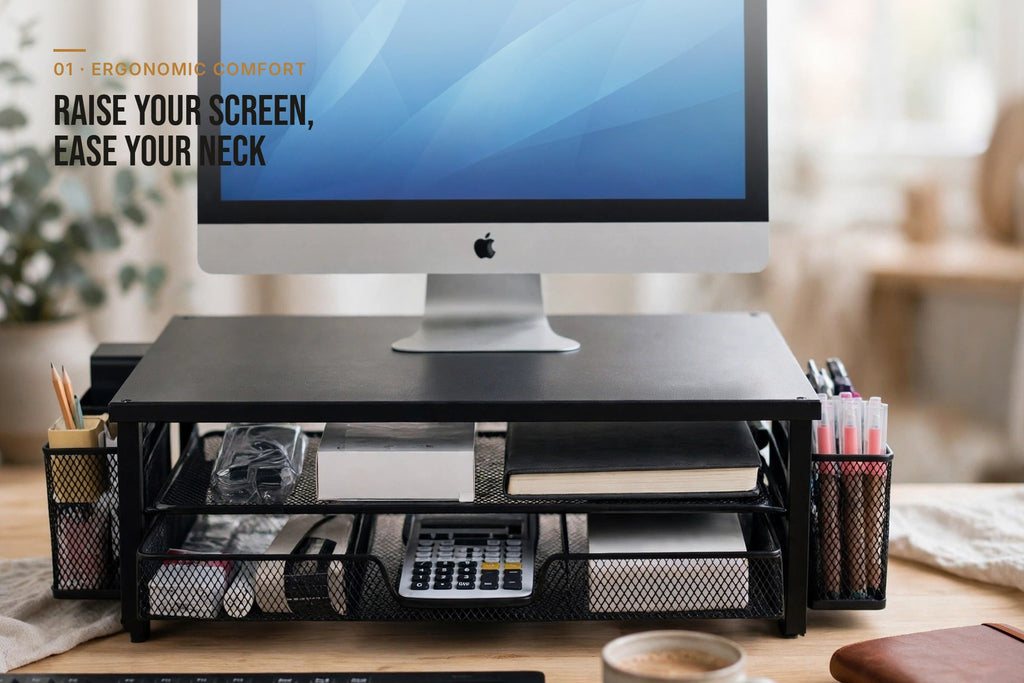 kyenook Monitor Riser - ergonomic comfort