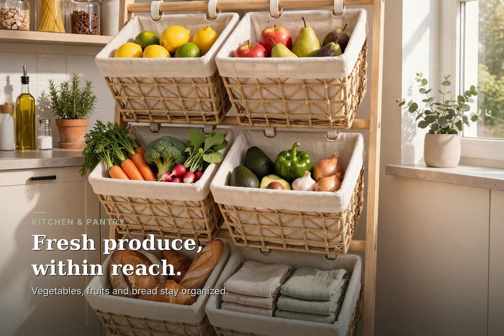 kyenook Woven Rack - kitchen pantry